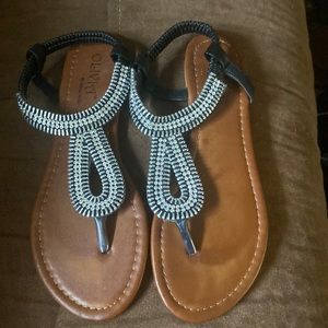 Not for Sale Olivia by Olivia Miller Rhinestone Sandals Size 6